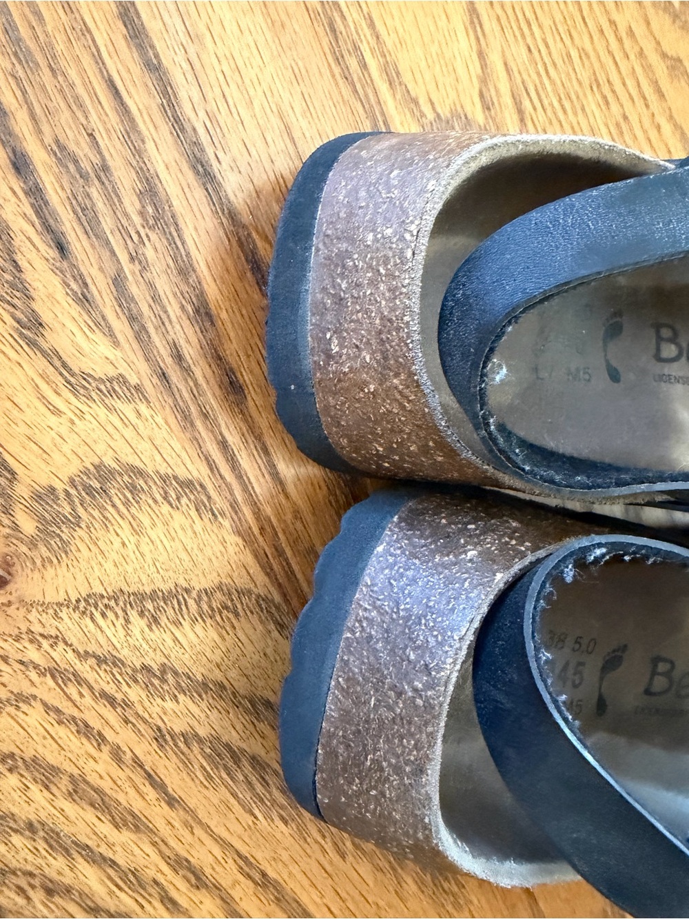 Black Birkenstock Betula Miami (discontinued two-strap w/back strap sandal) - Picture 5 of 8